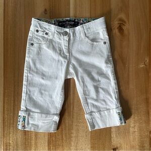 Mini Boden White Casual Summer Shorts
